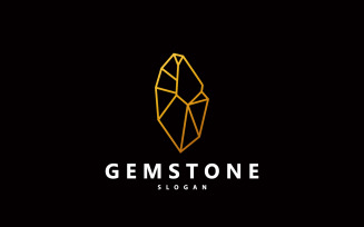 Gemstone Jewelry Logo Design Template V2