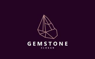 Gemstone Jewelry Logo Design Template V3