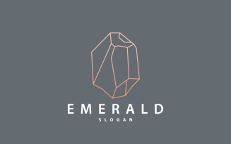 Gemstone Jewelry Logo Design Template V5