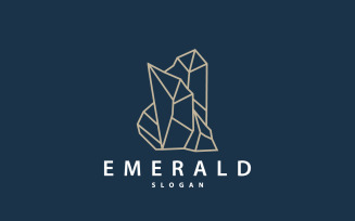 Gemstone Jewelry Logo Design Template V6