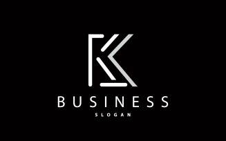 Minimal Initial K Letter Logo Modern V2