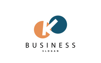 Minimal Initial K Letter Logo Modern V3