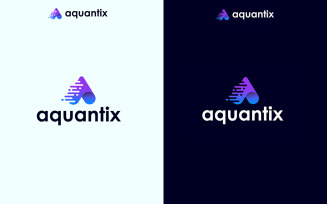 Creative Letter A Dynamic Technology Logo Template