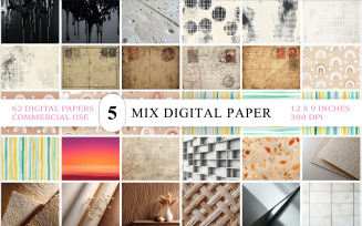 Dreamy Pastels & Vintage Grunge Backgrounds | Vintage & Pastel Mix Digital Paper Bundle