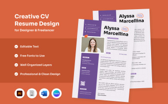 Freelancer Resume with Bold Impact