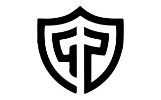 Geometric shield emblem silhouette art