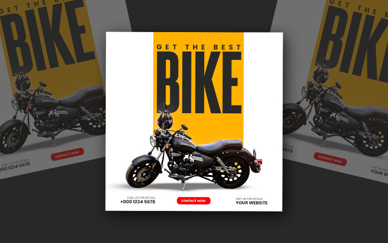 Motorcycle Social Media Template