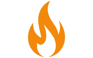 The Fire icon design with white background
