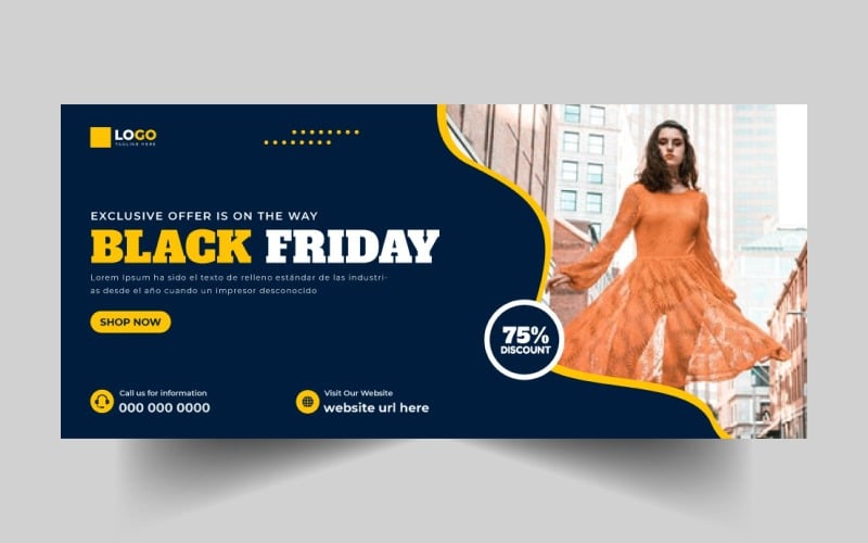 Black Friday Sale Social Media Cover Banner Ver-6