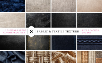Natural Fiber Texture Soft Fabric Textile Overlays | Fabric Texture Bundle | Rustic Woven Paper