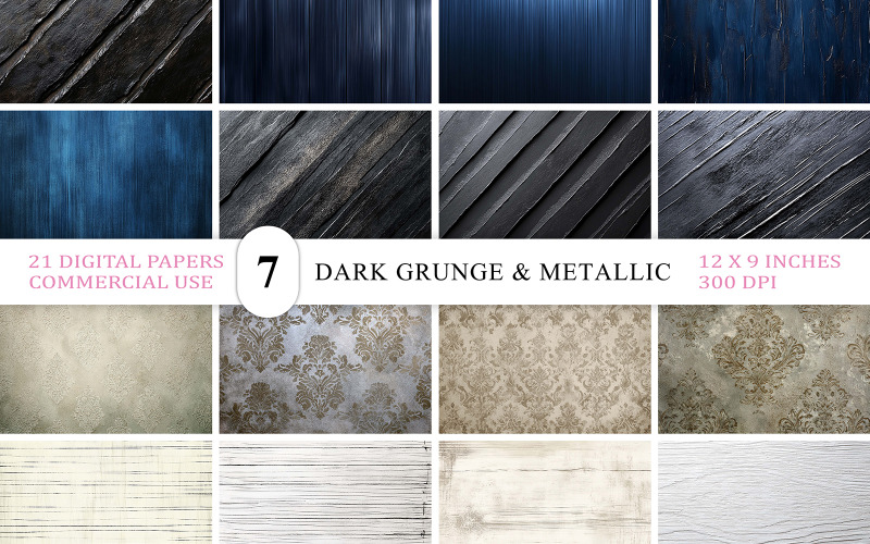 Vintage Damask Fabric Texture | Rustic Industrial Surface Texture | Dark Grunge Metallic Texture Background