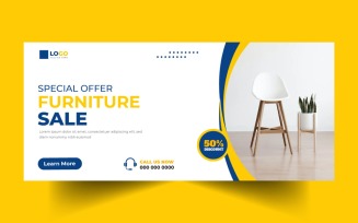 Furniture Sale Social Media Cover Banner Template Ver-1