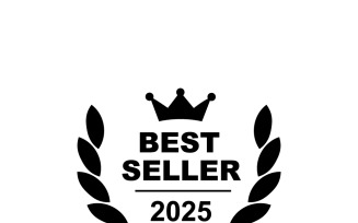 Premium Best Seller 2025 Badge Icon for Digital Products & E-commerce