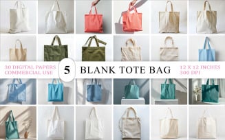Tote Bag JPG Photo Bundle | Colorful Tote Bag Photo Pack | Canvas Tote Bag Flatlay Collection