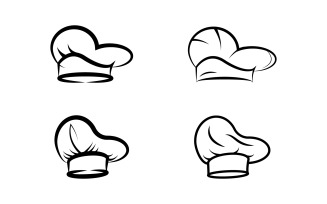 Chef cooking element logo template vector illustration v3.1
