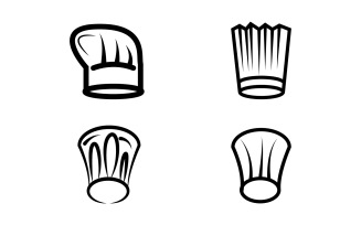 Chef cooking element logo template vector illustration v3.3