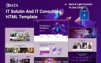 DATA – It Technology, It Intelligence And Cyber Agency Html Template