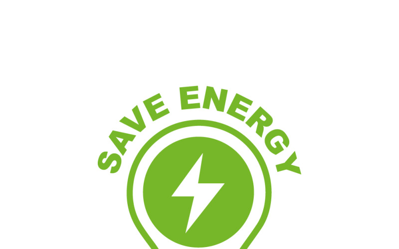 Energy Saving Eco Light Bulb Vector Illustration Concept Vector Graphic