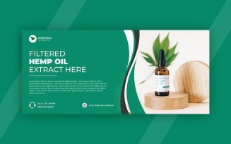 Hemp CBD Oil Social Media Cover Banner Ver-1