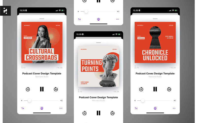 History Podcast Cover Template Social Media