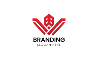 Letter W with Building logo-966