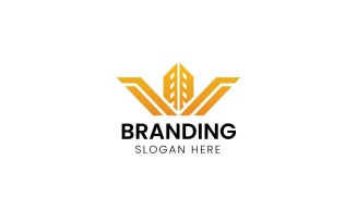 Letter W Yellow Building logo-967