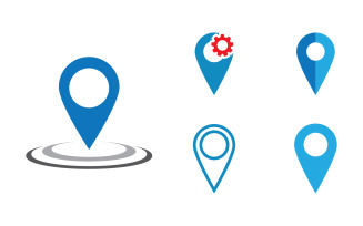 Location map vector icon illustration design template v3.2