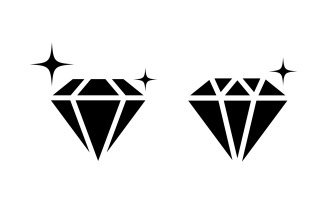 Luxury jewelry Diamond icon Logo vector illustration v3.3