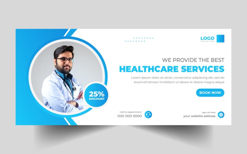Medical Healthcare Social Media Cover Banner Ver-13
