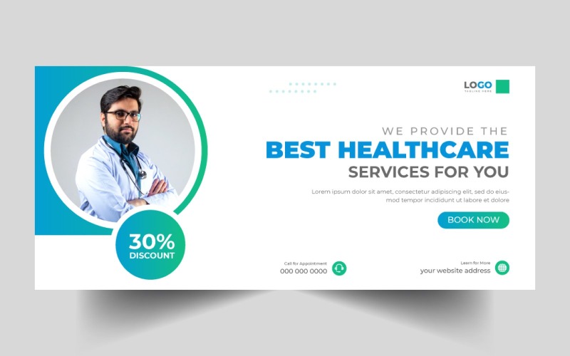 Medical Healthcare Social Media Cover Banner Ver-3