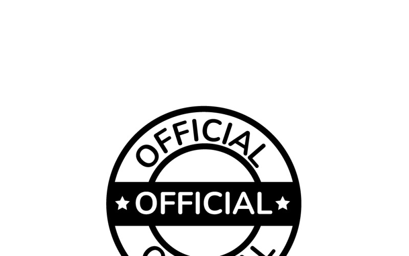 Professional Official Seal Stamp Vector Design for Corporate Branding Vector Graphic