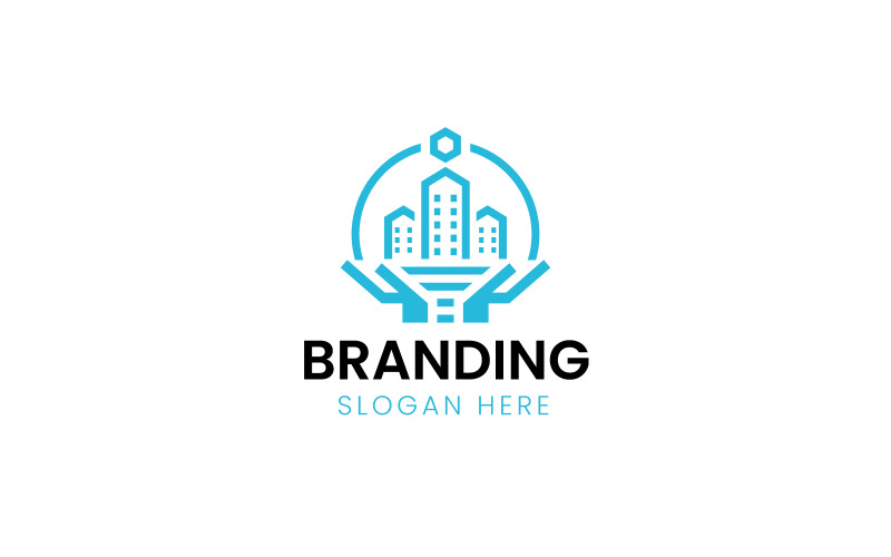 Real estate Building holding logo-963 Logo Template