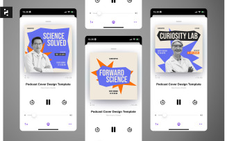 Science Podcast Cover Template