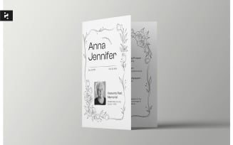 Soft Minimal Funeral Program