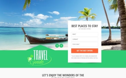 Travel Guide - Travel Agency Clean HTML Bootstrap Landing Page Template