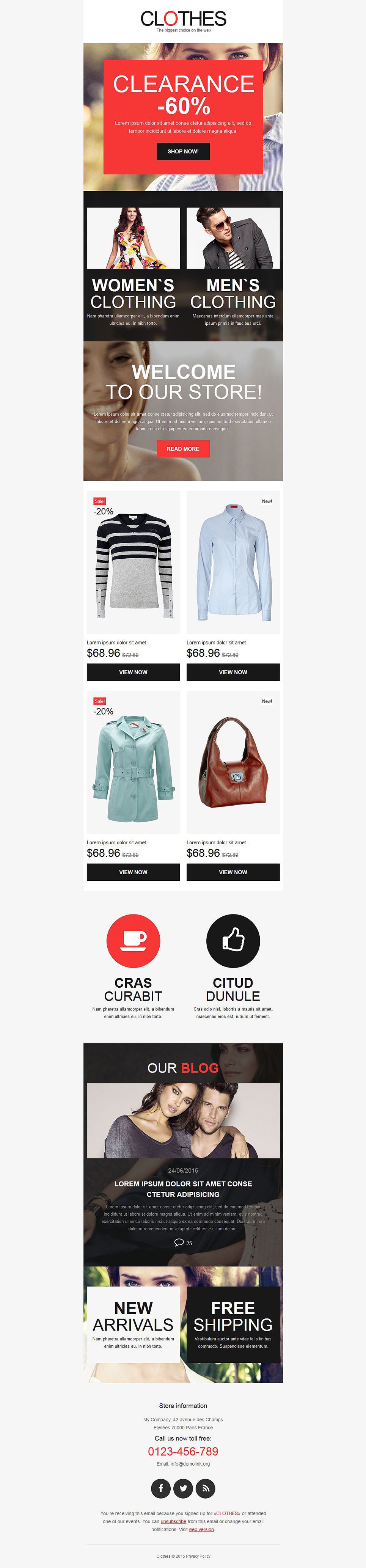 Apparel Responsive Newsletter Template New Screenshots BIG