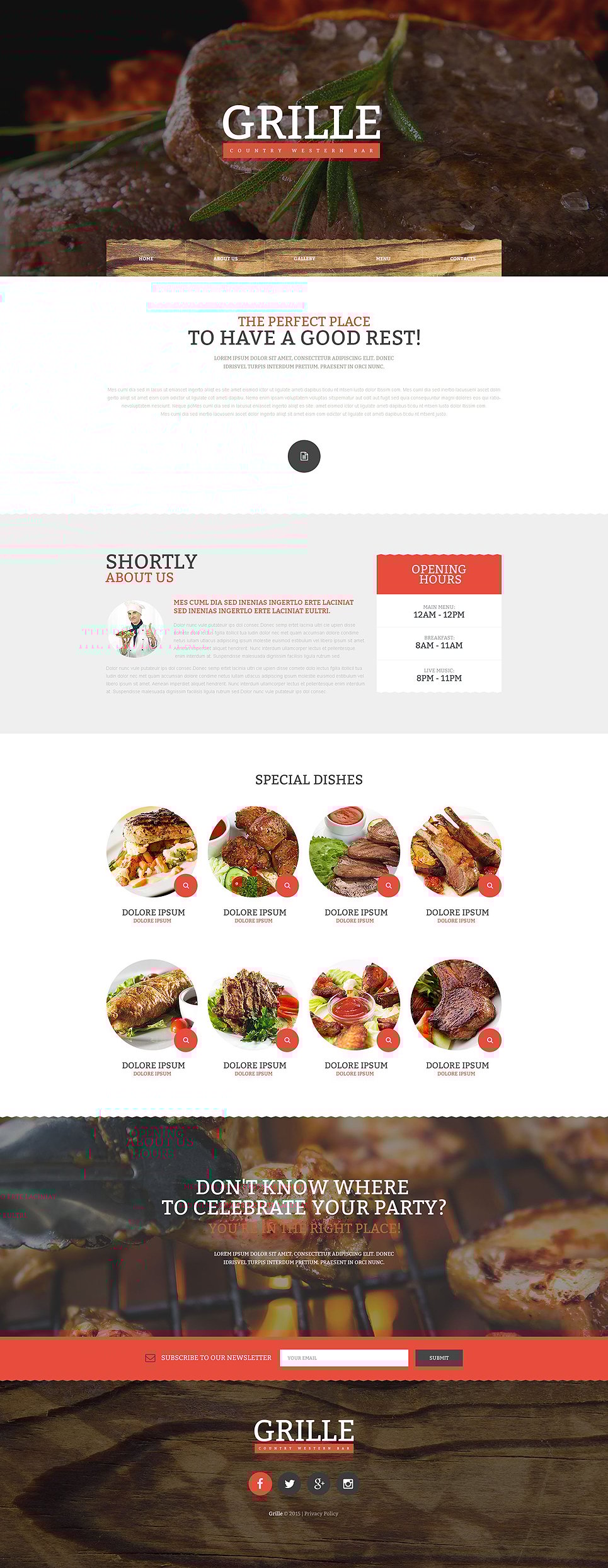 BBQ Restaurant Responsive Website Template New Screenshots BIG