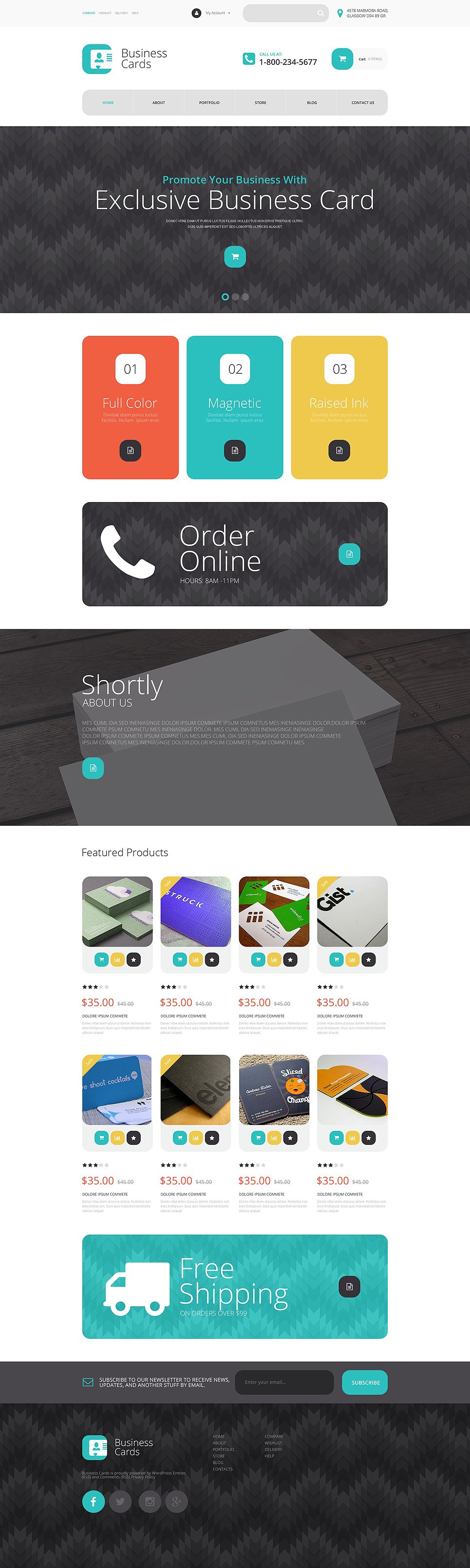 Business Cards Store WooCommerce Theme New Screenshots BIG