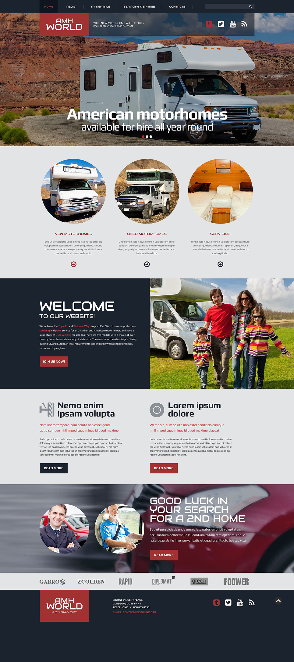 Camping Responsive Website Template New Screenshots BIG