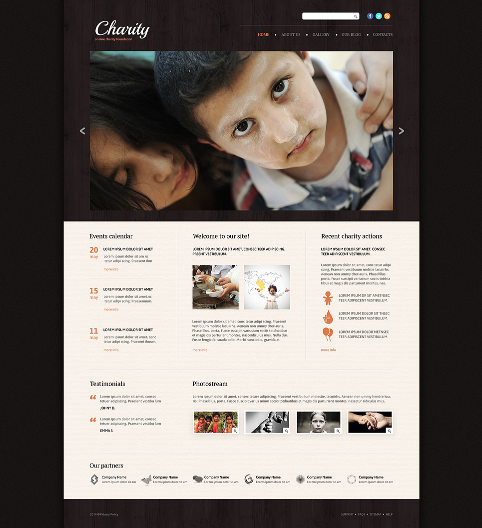 Charity Responsive Website Template New Screenshots BIG