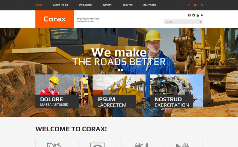 Corax Responsive Website Theme Big Screenshot Corax Website Template New Screenshots BIG