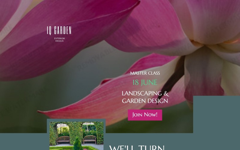Exterior Design Responsive Landing Page Template