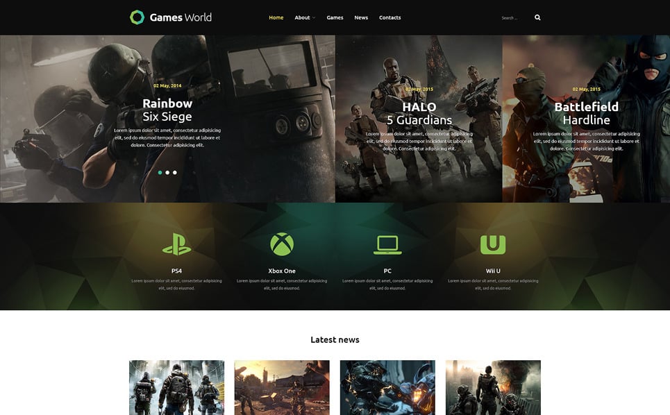 Game Portal Joomla Theme