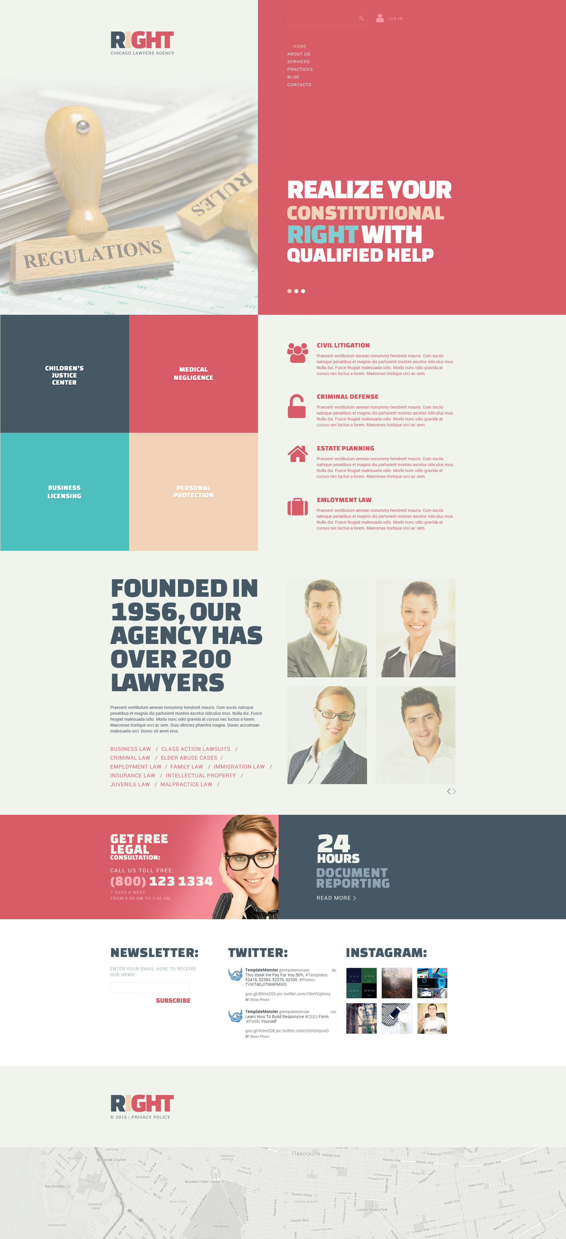 Joomla Vorlage namens "Lawyers Agency" #53848