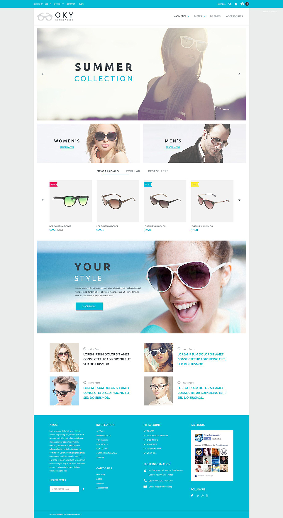 OKY PrestaShop Theme New Screenshots BIG