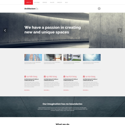 Plantilla Drupal para Sitio de Arquitectura #53817