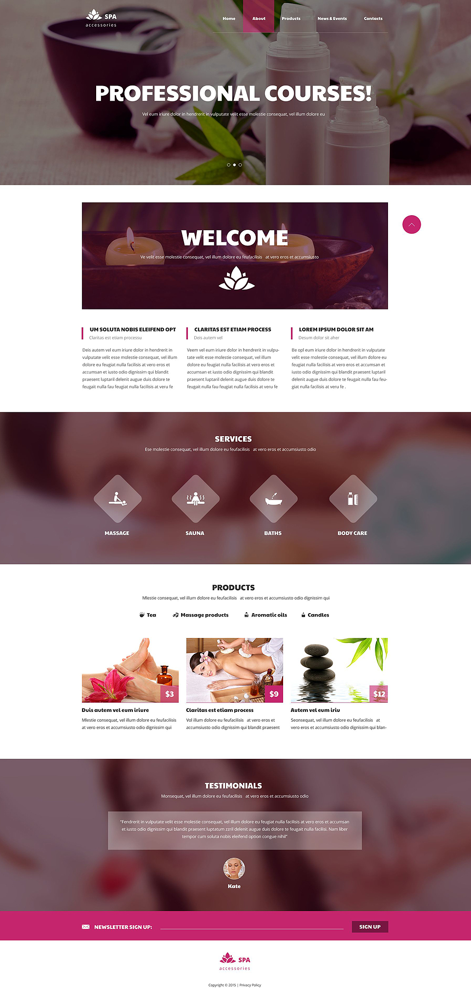 Spa Accessories Responsive Website Template New Screenshots BIG