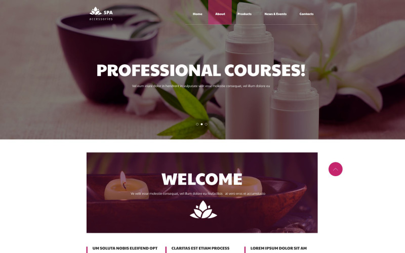 Spa Accessories Responsive Website Template