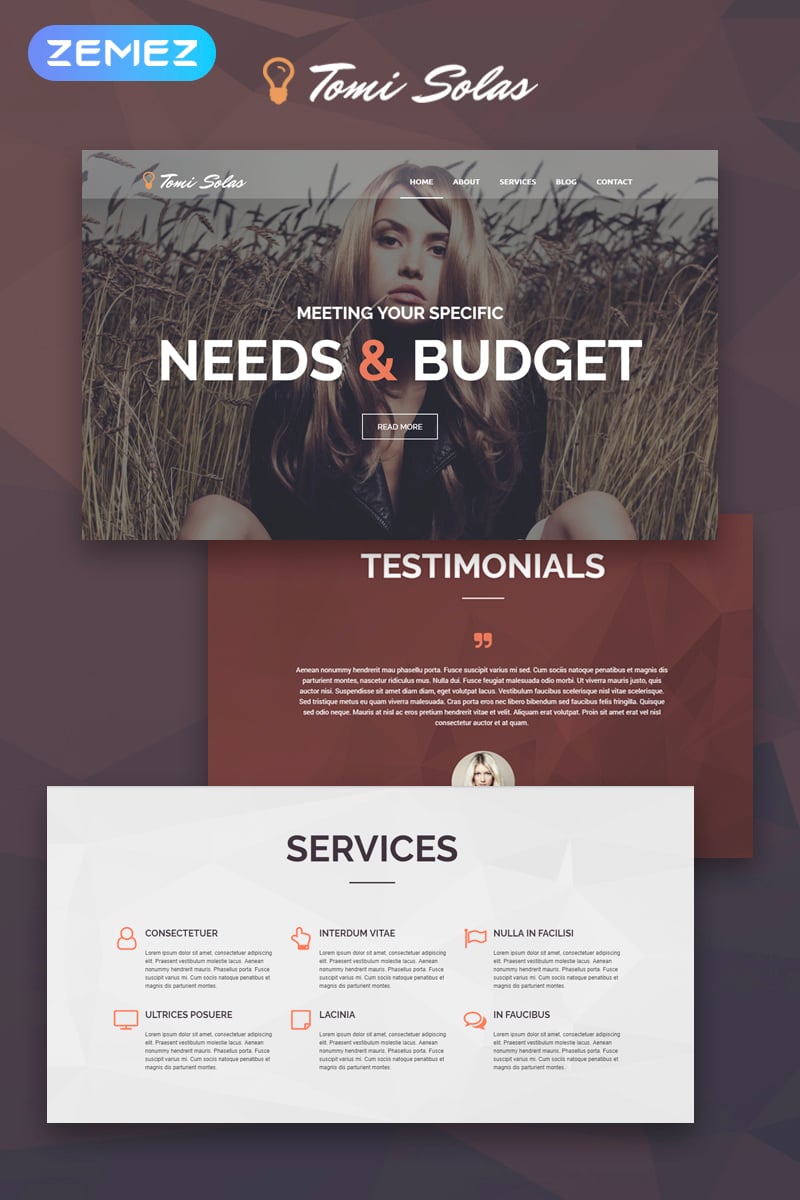 Tema De WordPress "Tomi Solas" #53878