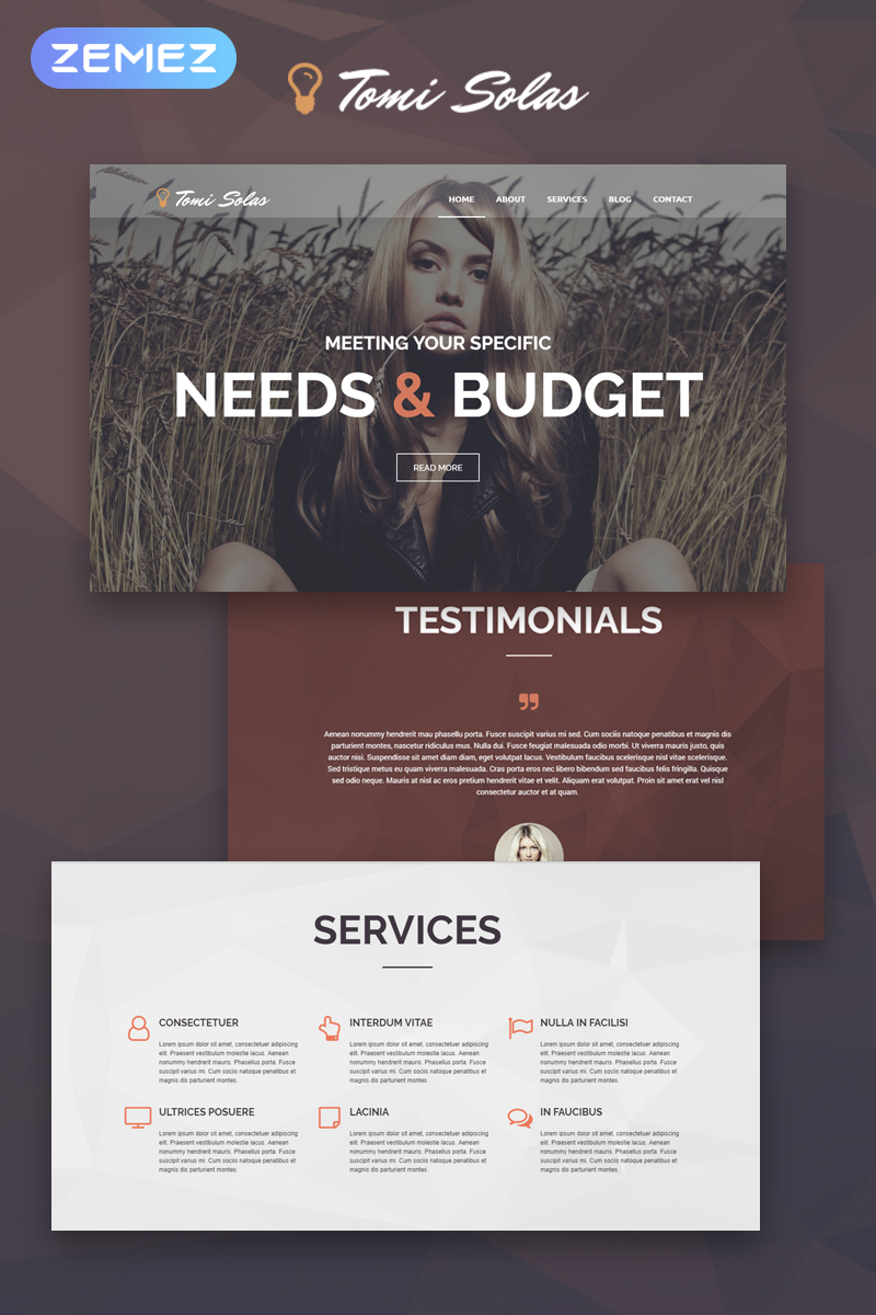 Tomi Solas WordPress Theme - screenshot